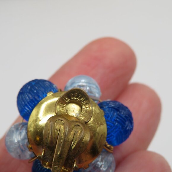 Vintage Clip-on Earrings 3 Pairs One Pair Made in Germany - Picture 5 of 9